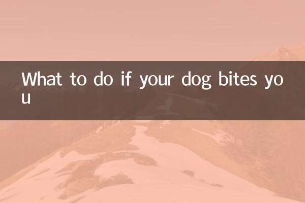 犬があなたを噛んだ場合はどうすればよいですか