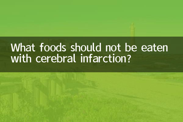 ¿Qué alimentos no se deben consumir con infarto cerebral?