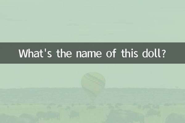 이 인형 이름이 뭔가요?