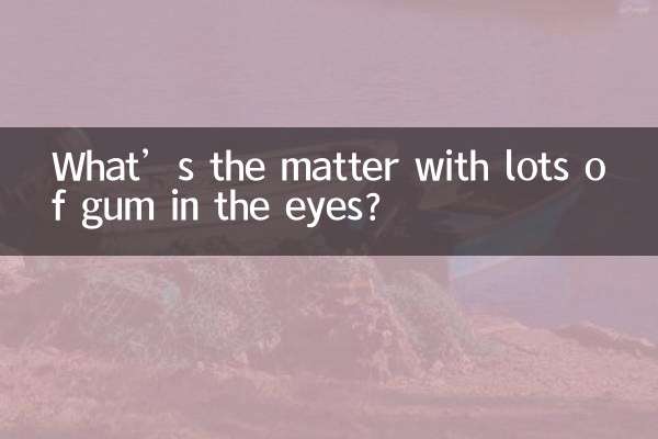 Quel est le problème avec beaucoup de gomme dans les yeux ?