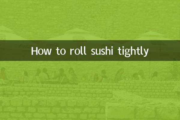 Wie man Sushi fest rollt
