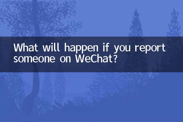 Was passiert, wenn Sie jemanden auf WeChat melden?