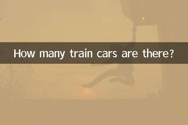 Quanti vagoni ferroviari ci sono?