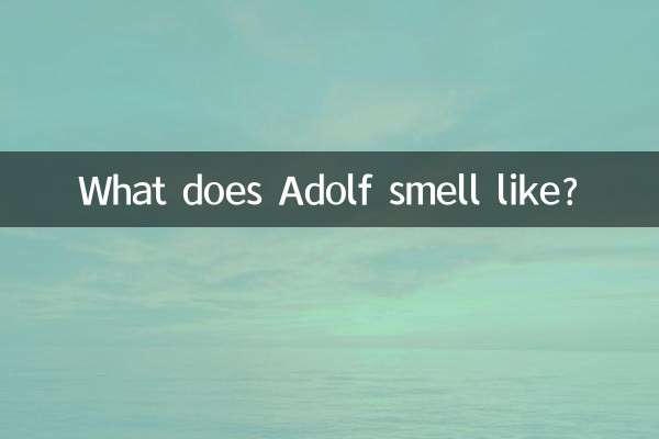 아돌프의 냄새는 어떤가요?