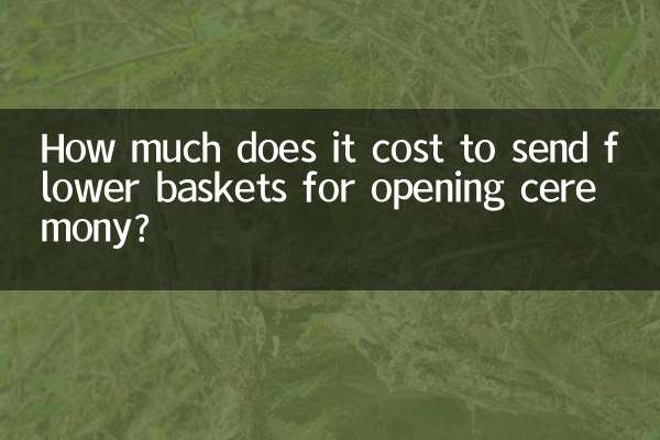 開店祝いに花かごを送るのにいくらかかりますか？