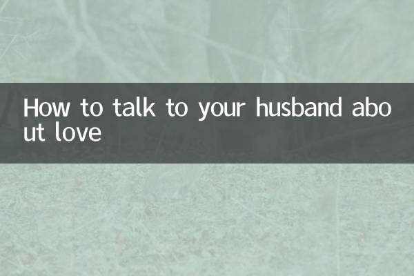 Wie Sie mit Ihrem Mann über Liebe sprechen