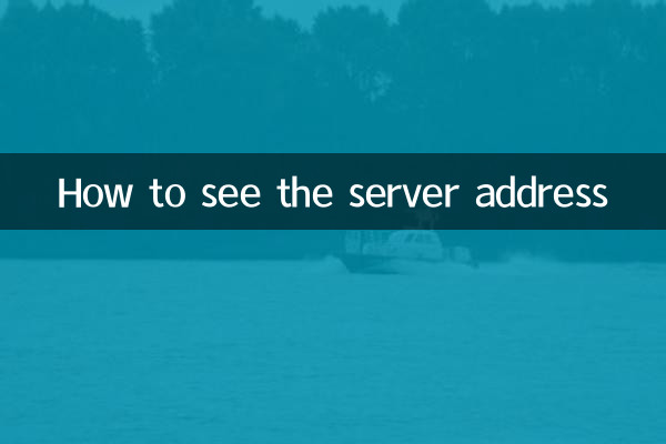 Как посмотреть адрес сервера