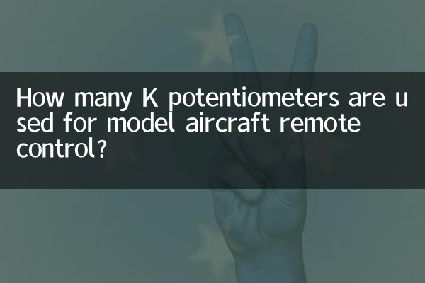 Quantos potenciômetros K são usados para controle remoto de aeromodelos?