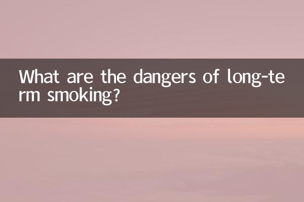 Quels sont les dangers du tabagisme à long terme ?