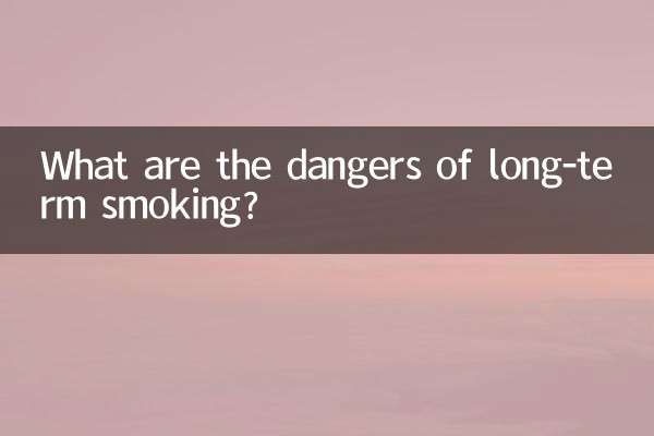 Welche Gefahren birgt langjähriges Rauchen?