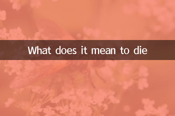 ¿Qué significa morir?