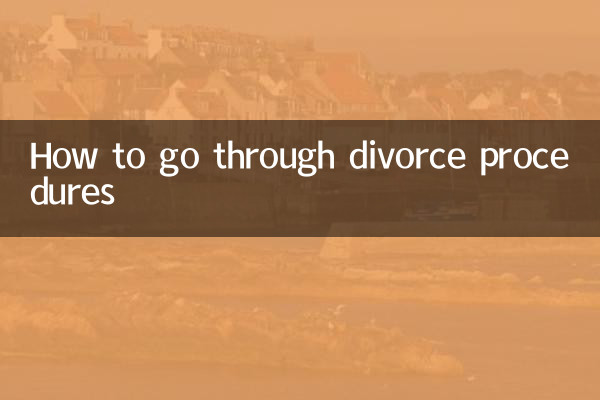 How to go through divorce procedures
