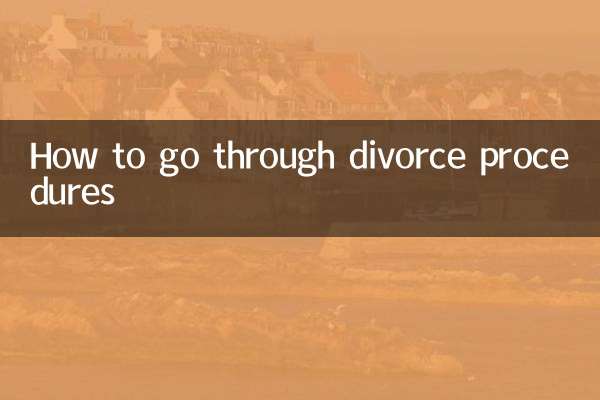 How to go through divorce procedures