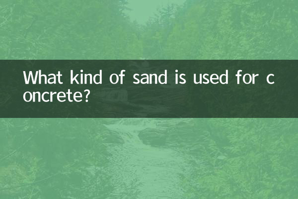 Welcher Sand wird für Beton verwendet?