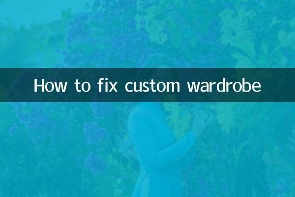 How to fix custom wardrobe