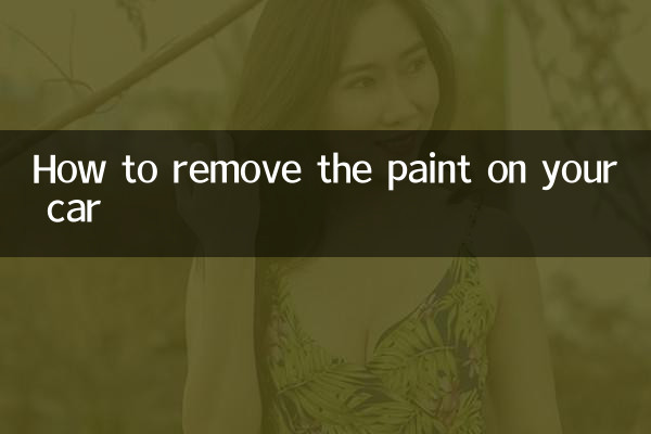 Como remover a pintura do seu carro