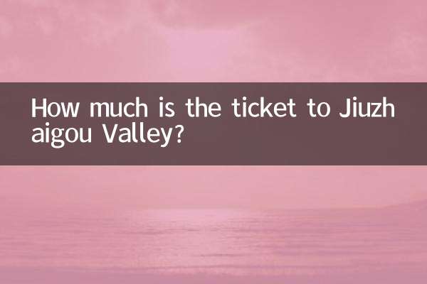 ¿Cuánto cuesta el billete al valle de Jiuzhaigou?