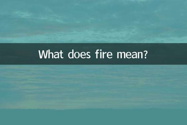 Que signifie le feu ?