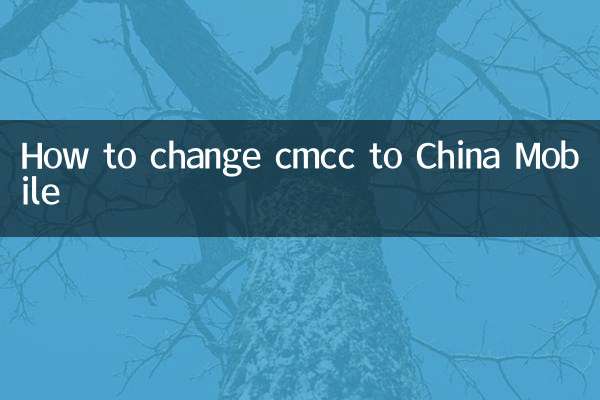 Как изменить cmcc на China Mobile
