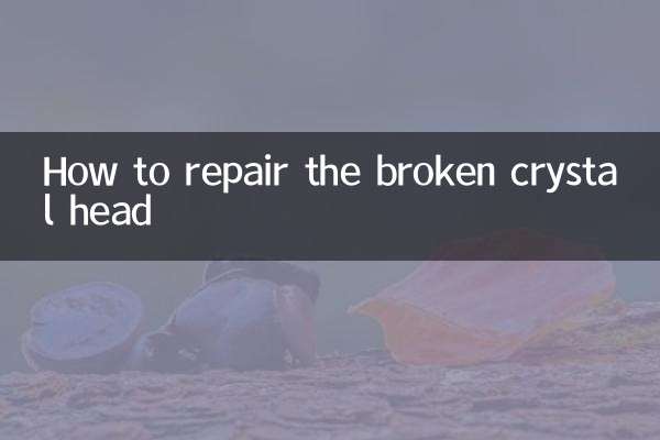 Cómo reparar la cabeza de cristal rota