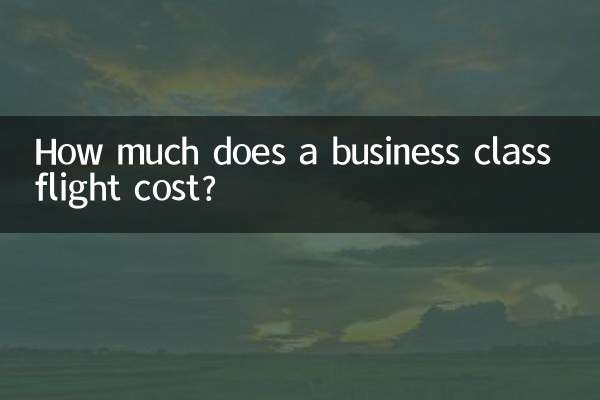 Wie viel kostet ein Business-Class-Flug?