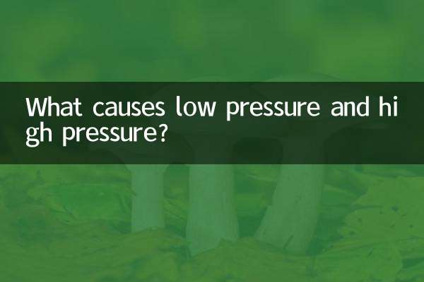 ما الذي يسبب انخفاض الضغط وارتفاع الضغط؟