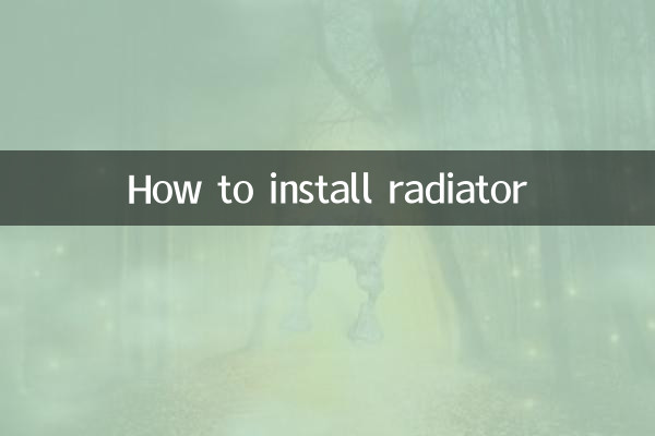 Comment installer un radiateur