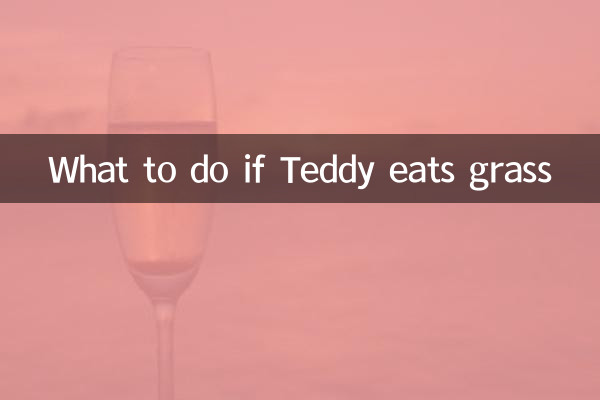 ¿Qué hacer si Teddy come hierba?