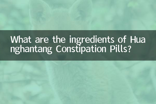 Was sind die Inhaltsstoffe der Huanghantang Verstopfungspillen?