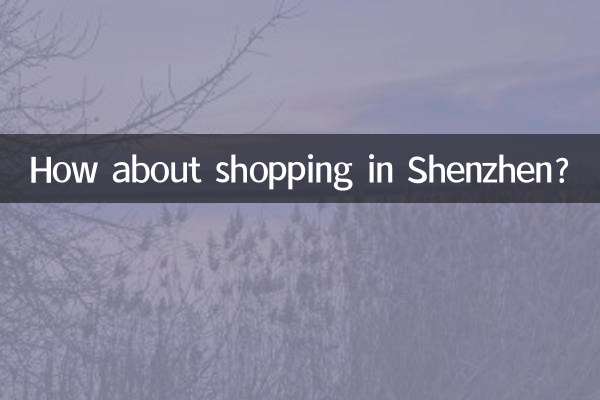 Wie wäre es mit Einkaufen in Shenzhen?