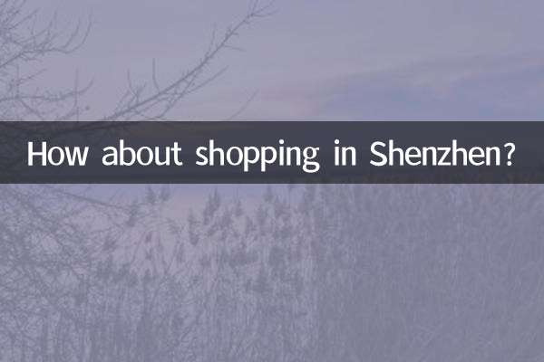 Wie wäre es mit Einkaufen in Shenzhen?