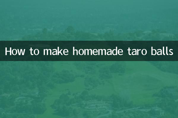 Wie man hausgemachte Taro-Bällchen macht
