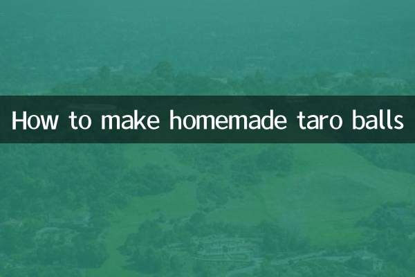 Come preparare le palline di taro fatte in casa