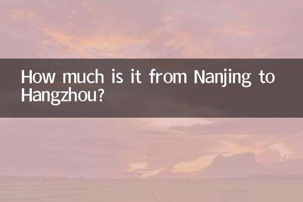¿Cuánto cuesta Nankín a Hangzhou?