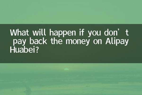 Cosa succederà se non restituisci i soldi su Alipay Huabei?