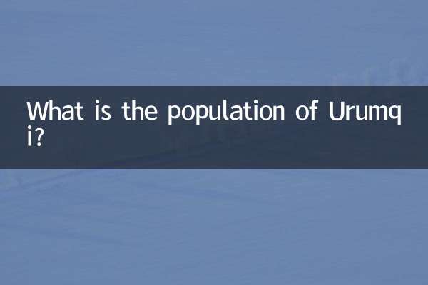 Qual é a população de Ürümqi?