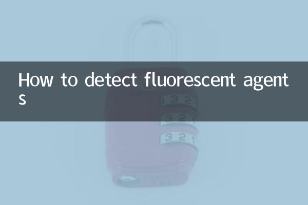Como detectar agentes fluorescentes