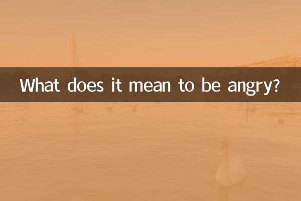 화를 낸다는 것은 무엇을 의미합니까?