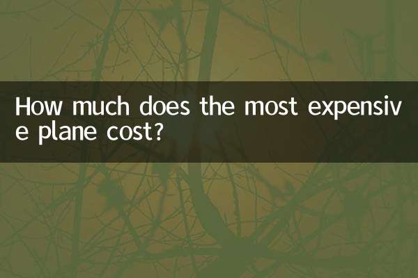 Wie viel kostet das teuerste Flugzeug?