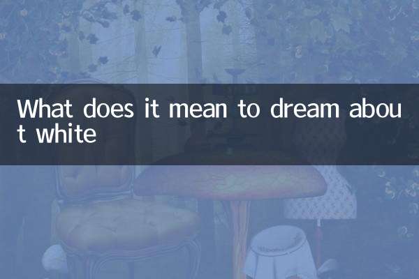 Что значит видеть во сне белый цвет