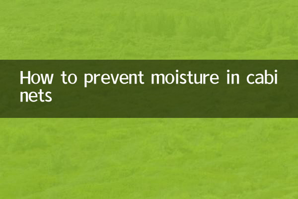 Comment prévenir l'humidité dans les armoires