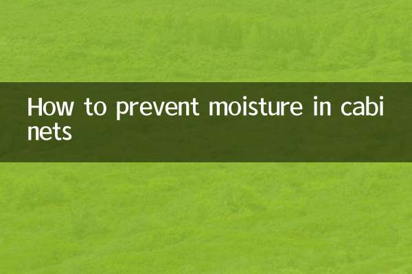 Comment prévenir l'humidité dans les armoires