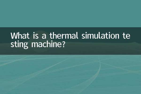 What is a thermal simulation testing machine?