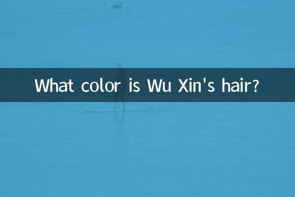 What color is Wu Xin's hair?