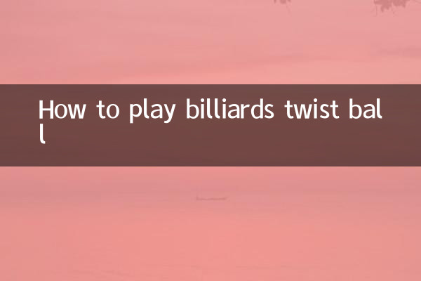 How to play billiards twist ball