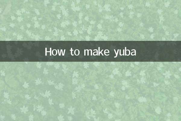 How to make yuba