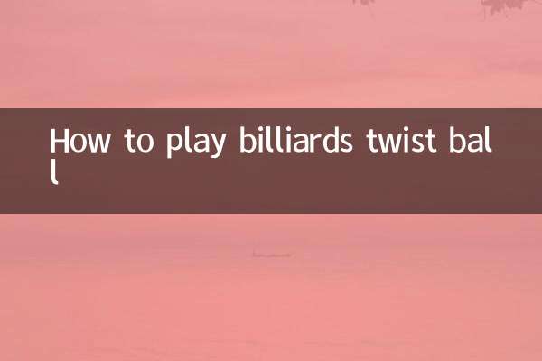 How to play billiards twist ball