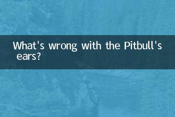 What's wrong with the Pitbull's ears?