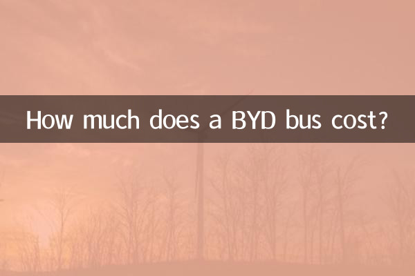 ایک BYD بس کی قیمت کتنی ہے؟