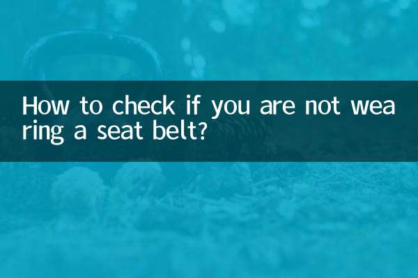 Wie kann man überprüfen, ob man nicht angeschnallt ist?